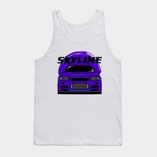 Midnight Purple Skyline R34 Tank Top